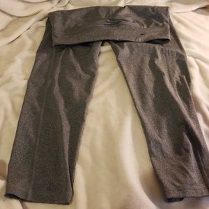 Gray capri leggings